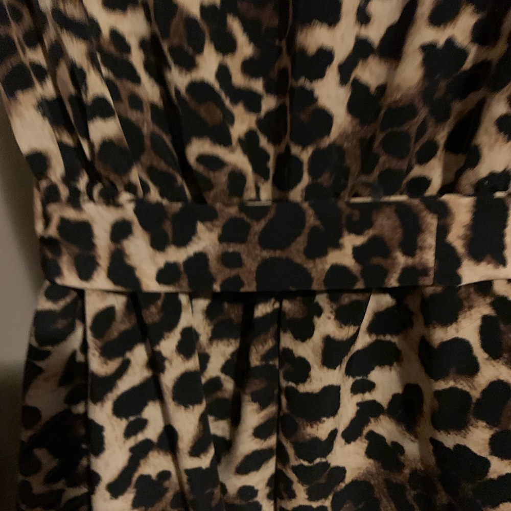 Forever 21 brown leopard strapless romper NWOT M - Picture 8 of 9